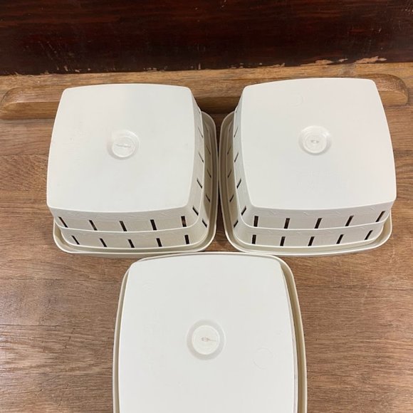 Lot of 3 Plastic Strawberry Baskets Fruit Baskets Action Industries Inc USA - Picture 4 of 5